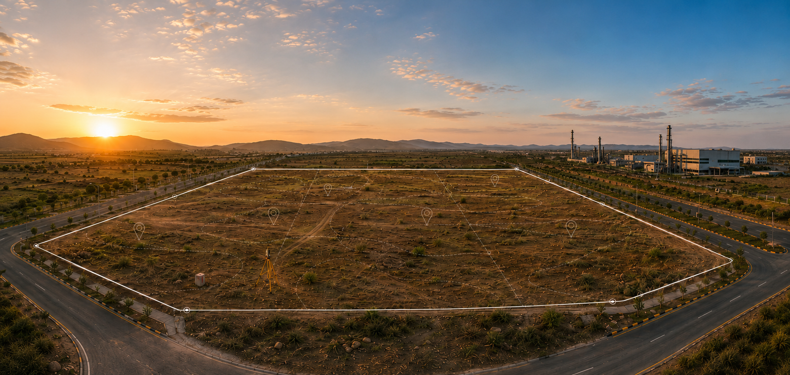 Industrial land search site